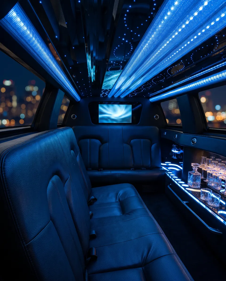Lincoln MKT limo interior