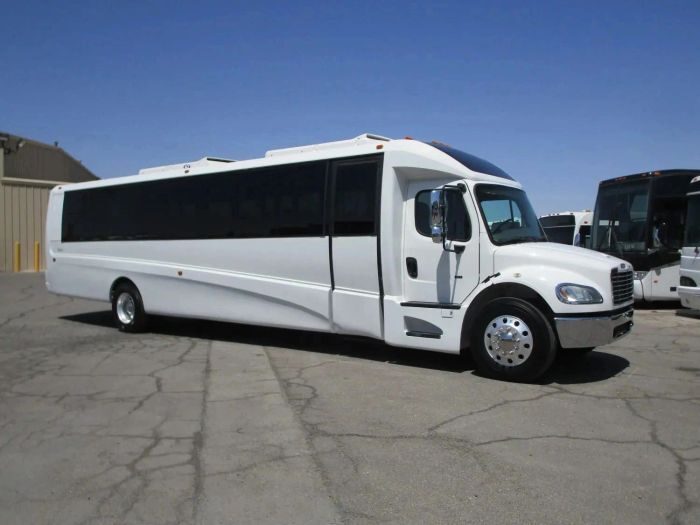 Large white party bus – Fort Lupton limo service