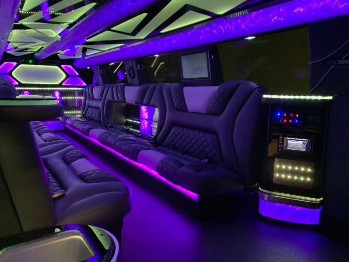 SUV limo interior – Fort Lupton limo service